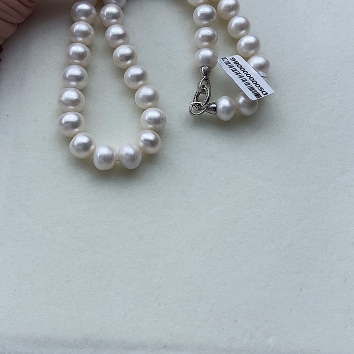 淡水珍珠银S925镶嵌颈饰卡11➕高级冷白光炫彩