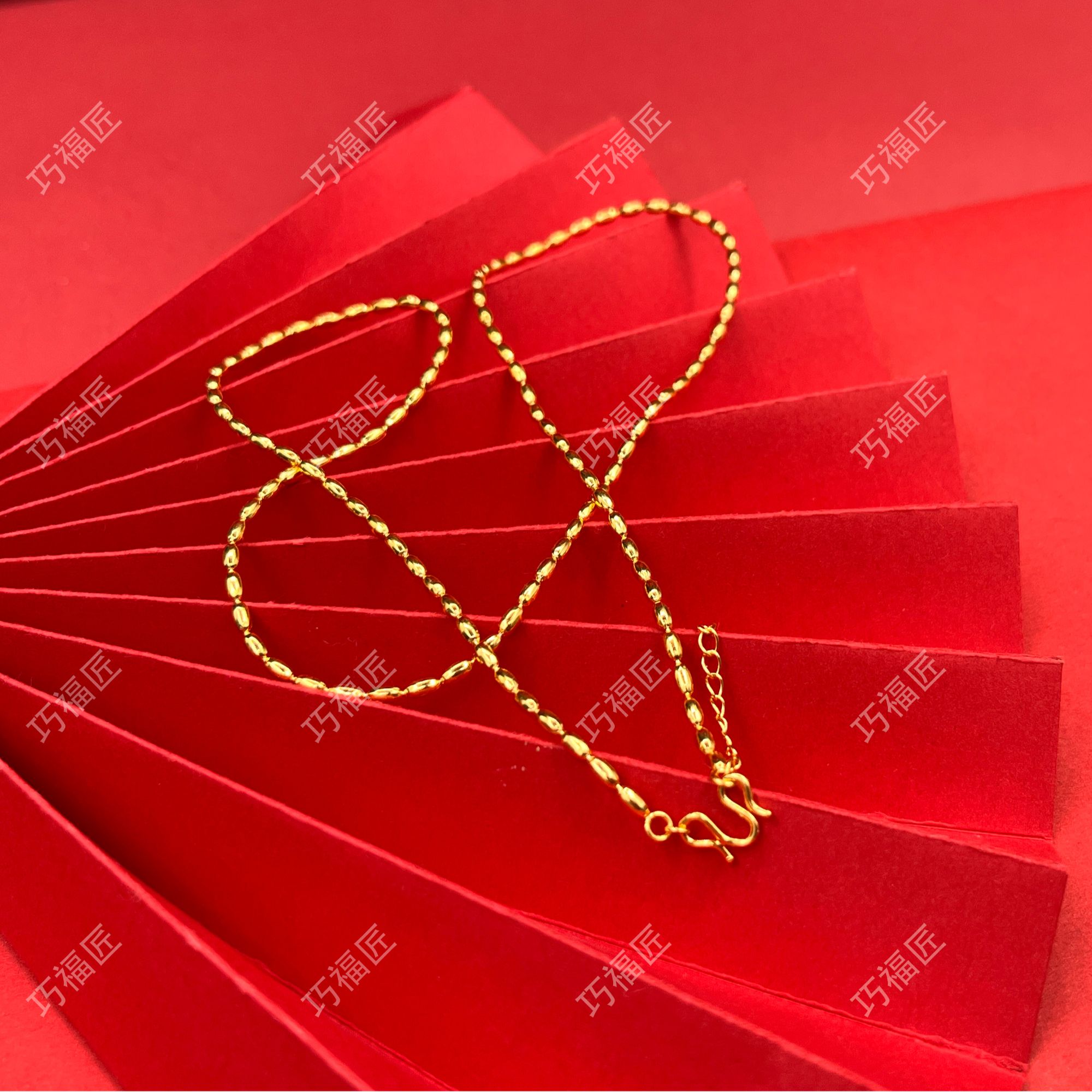 坠链均足银 小米珠项链  轻奢时尚气质百搭简约精美精致素款