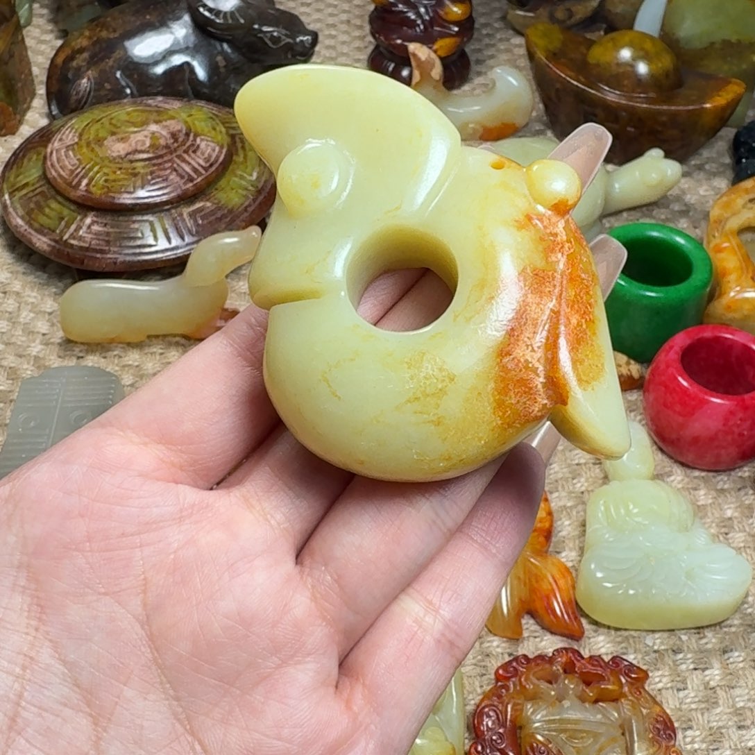 白玉菩提吊坠挂件