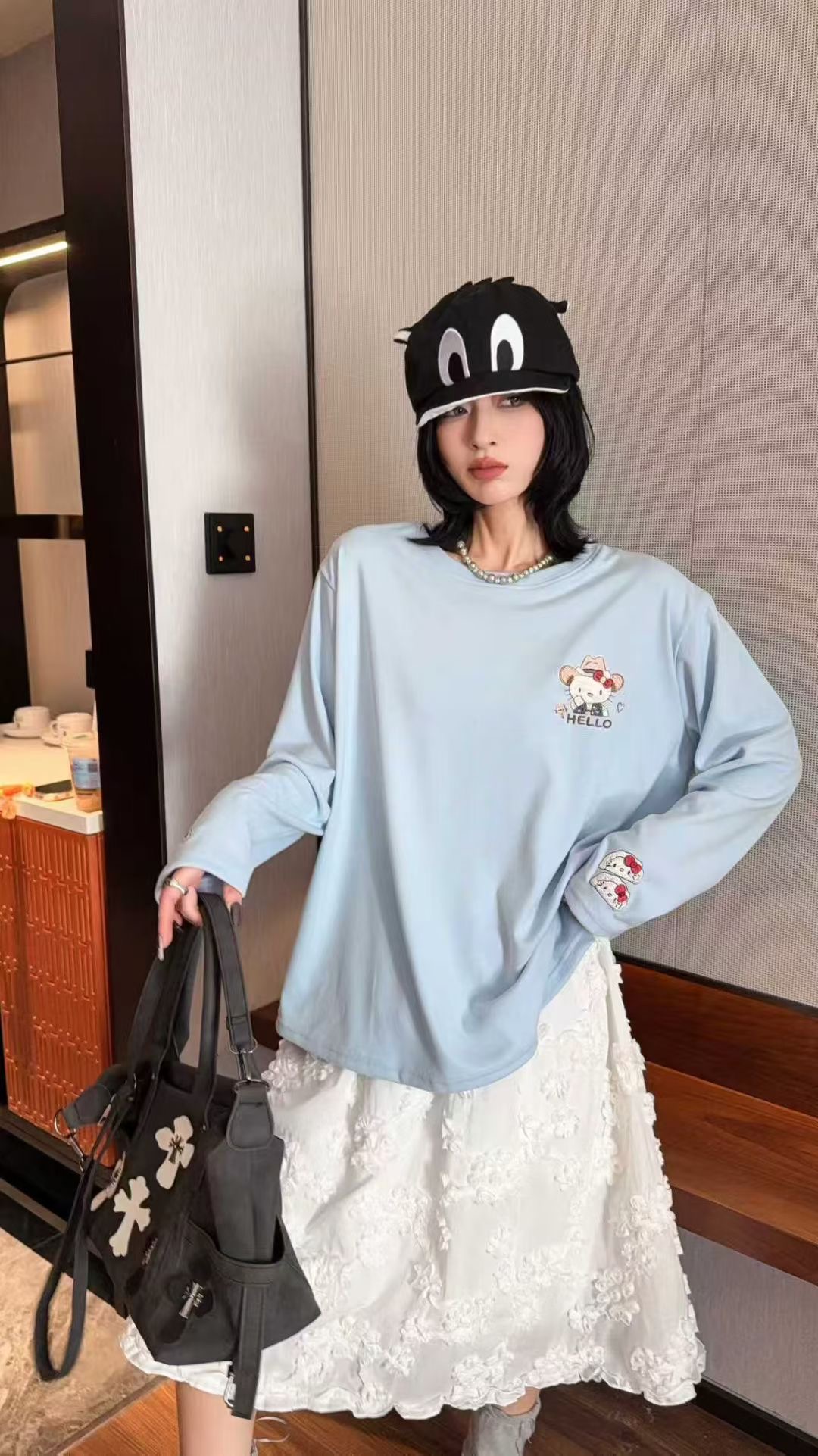 2025冬季新款大码时尚气质百搭宽松舒适亲肤打底（77086）