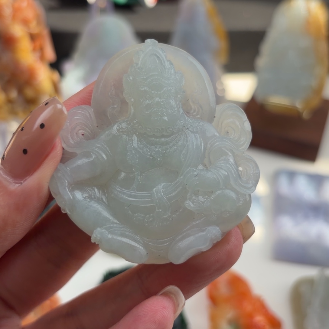 定制翡翠未镶嵌黄财神