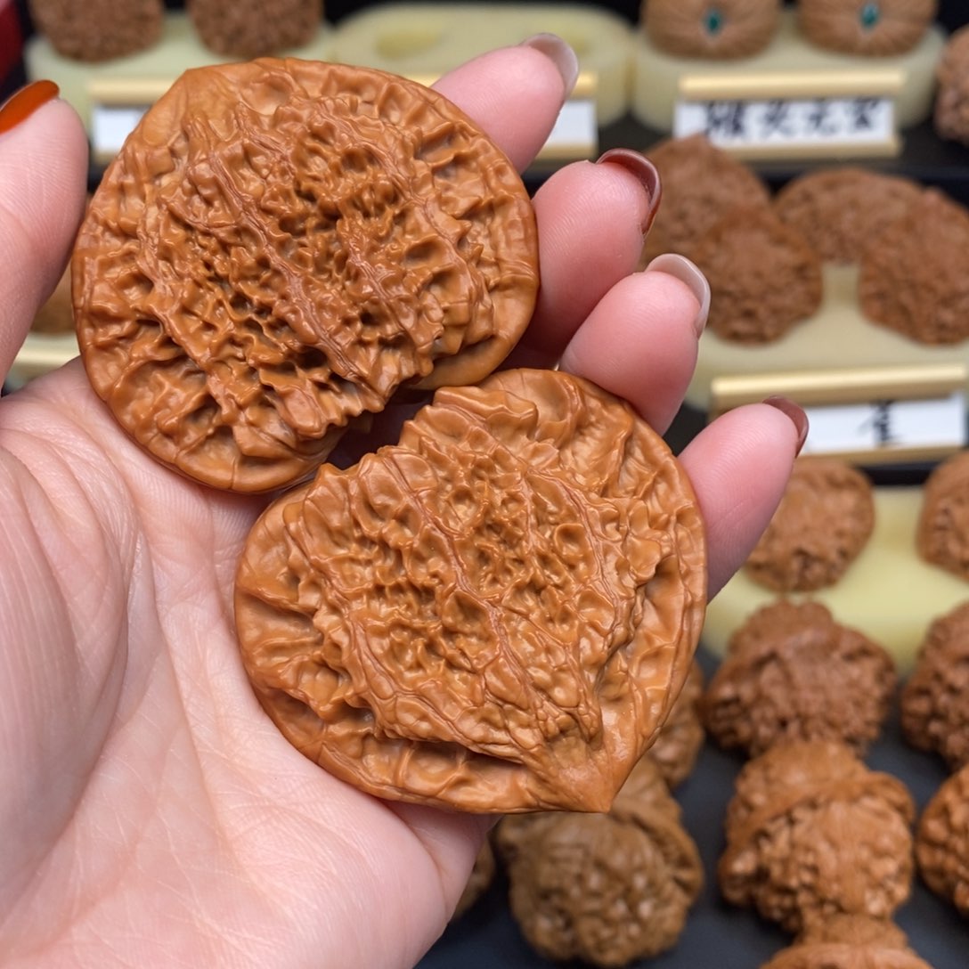 吊坠文玩核桃心心相印