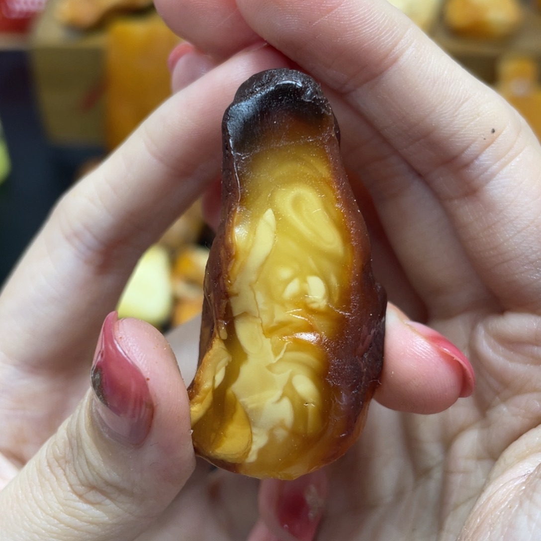 【闪购商品】定制琥珀未镶嵌金*福定制