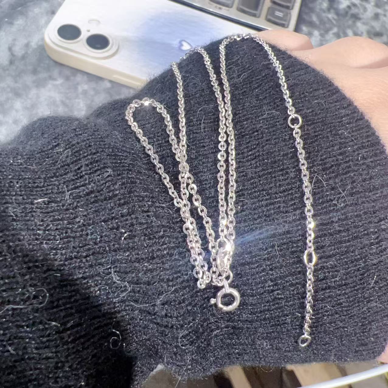 铂金Pt950项链  4.48克