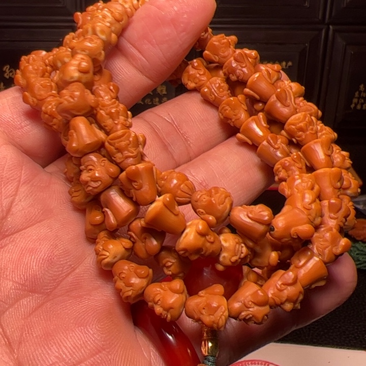 寂***慧手串橄榄核108罗汉