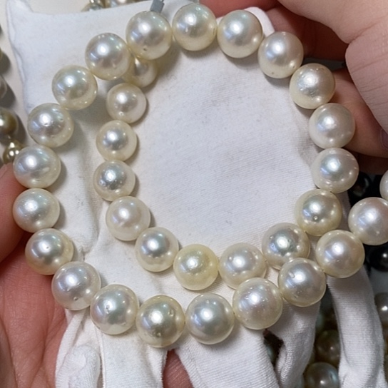 海水珍珠颈饰银S925镶嵌秋**鑫12-13