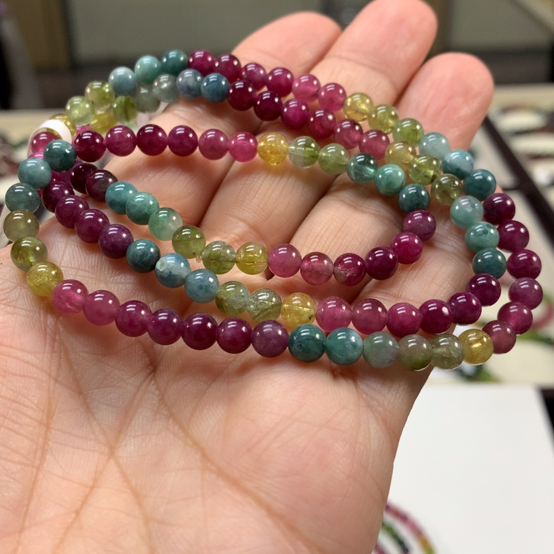 碧玺手链未镶嵌5.2左右