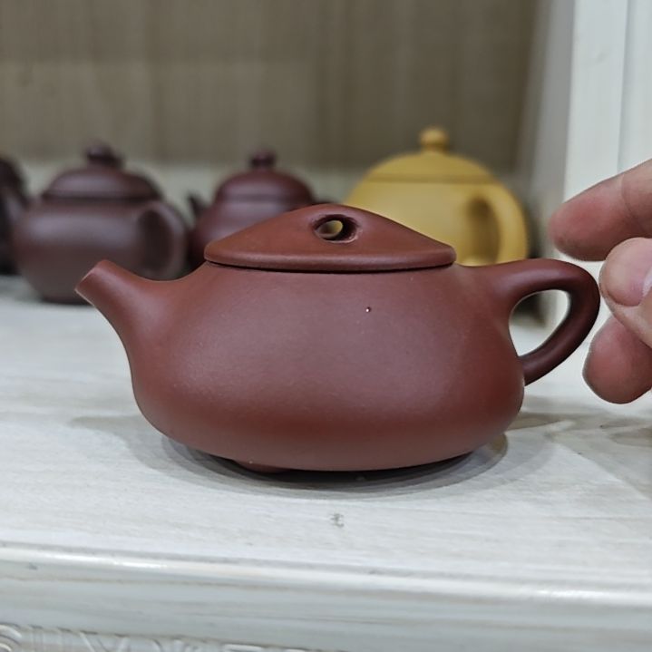 紫砂茶壶红皮龙景舟130cc