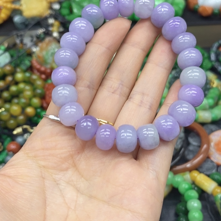 祖***手翡翠未镶嵌耳饰手链65