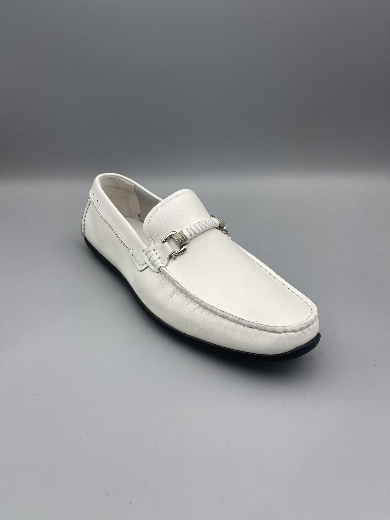 新款轻质厚底系带男士真皮鞋休闲鞋C575