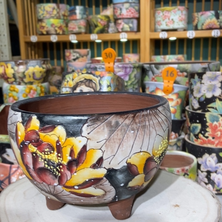 红陶景德镇艺术手绘作品