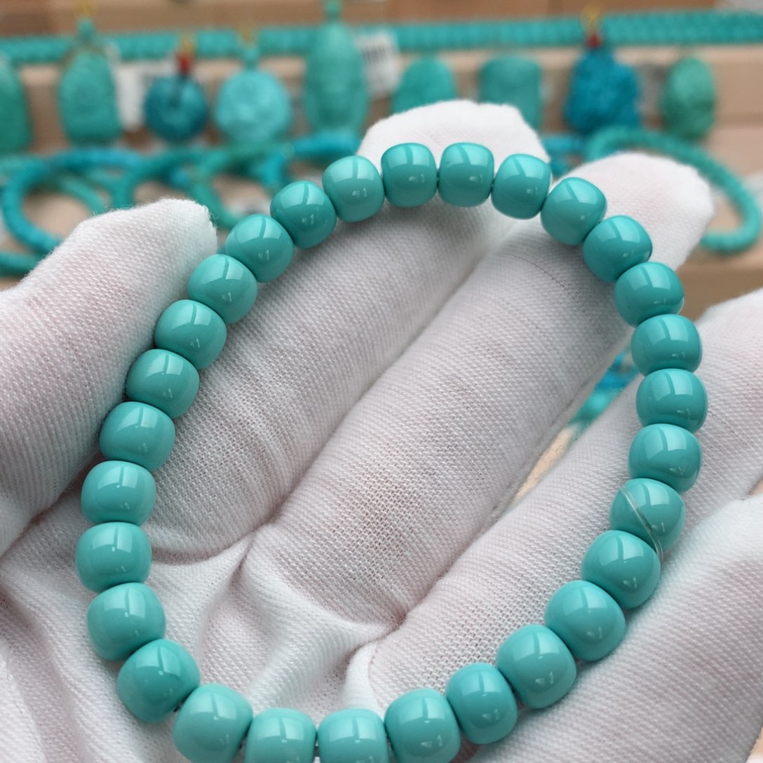 绿松石未镶嵌珠宝奇石7mm