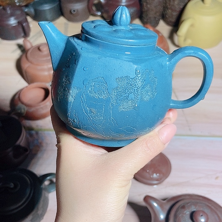 紫砂茶杯宜兴紫砂全手工制作
