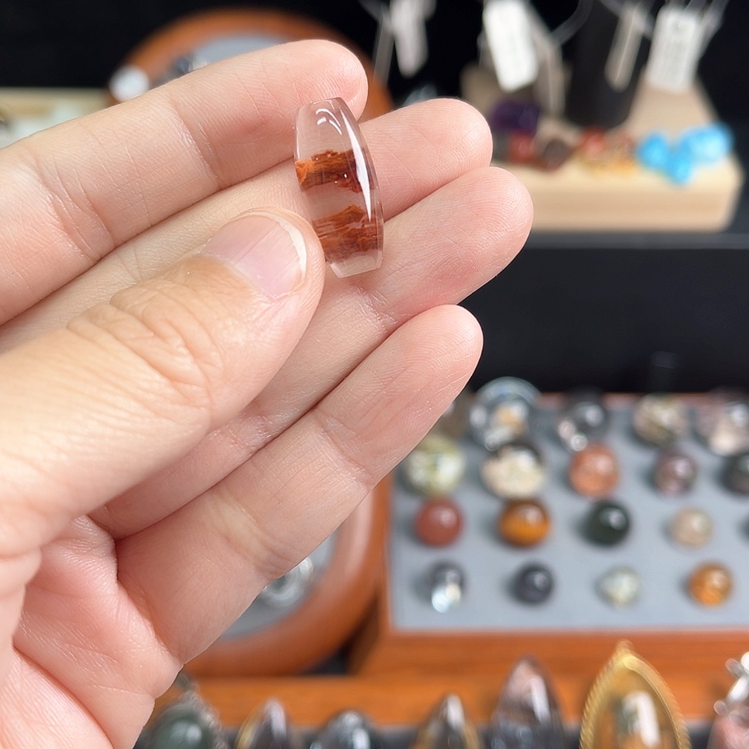 水晶吊坠(不含链)银S925镶嵌不****W定制款不退换