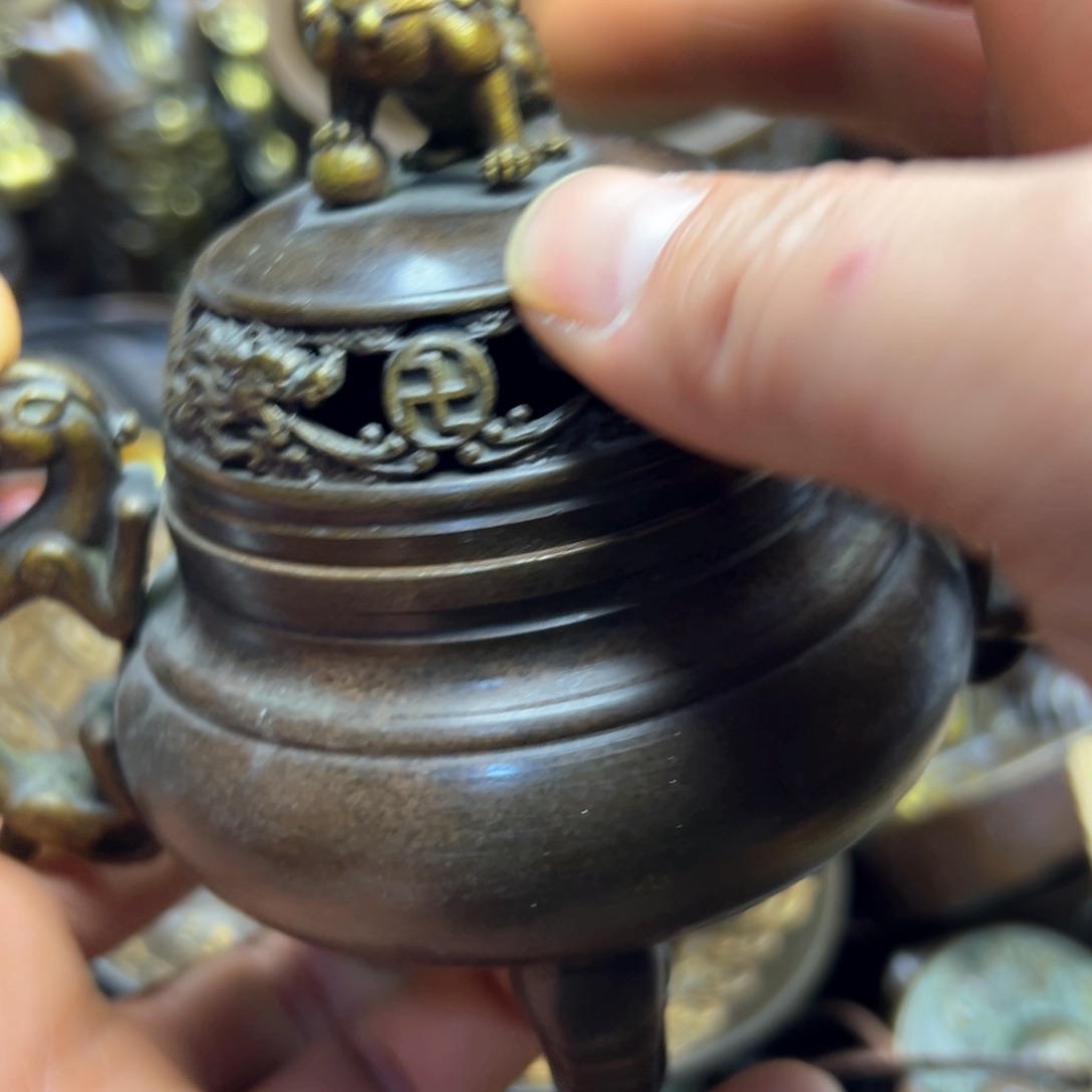 铜摆件欢迎欢迎你