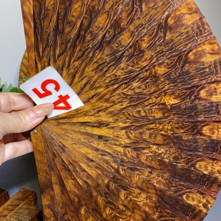 金丝楠落***啡金丝楠木扇子