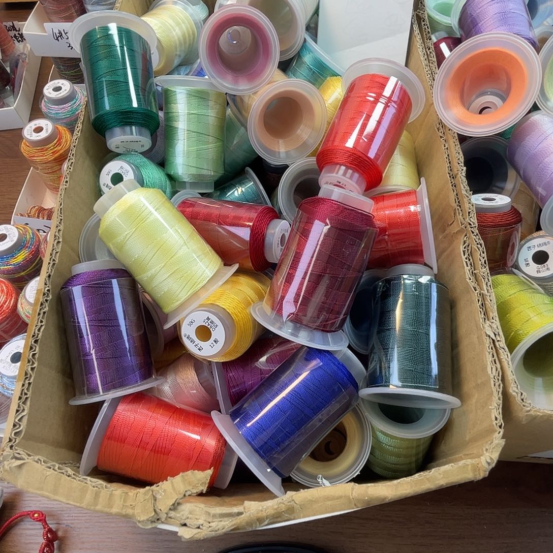 聚酯纤维12股50克股线4卷随机