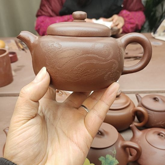 茶壶紫砂宜兴黄龙山原矿紫泥