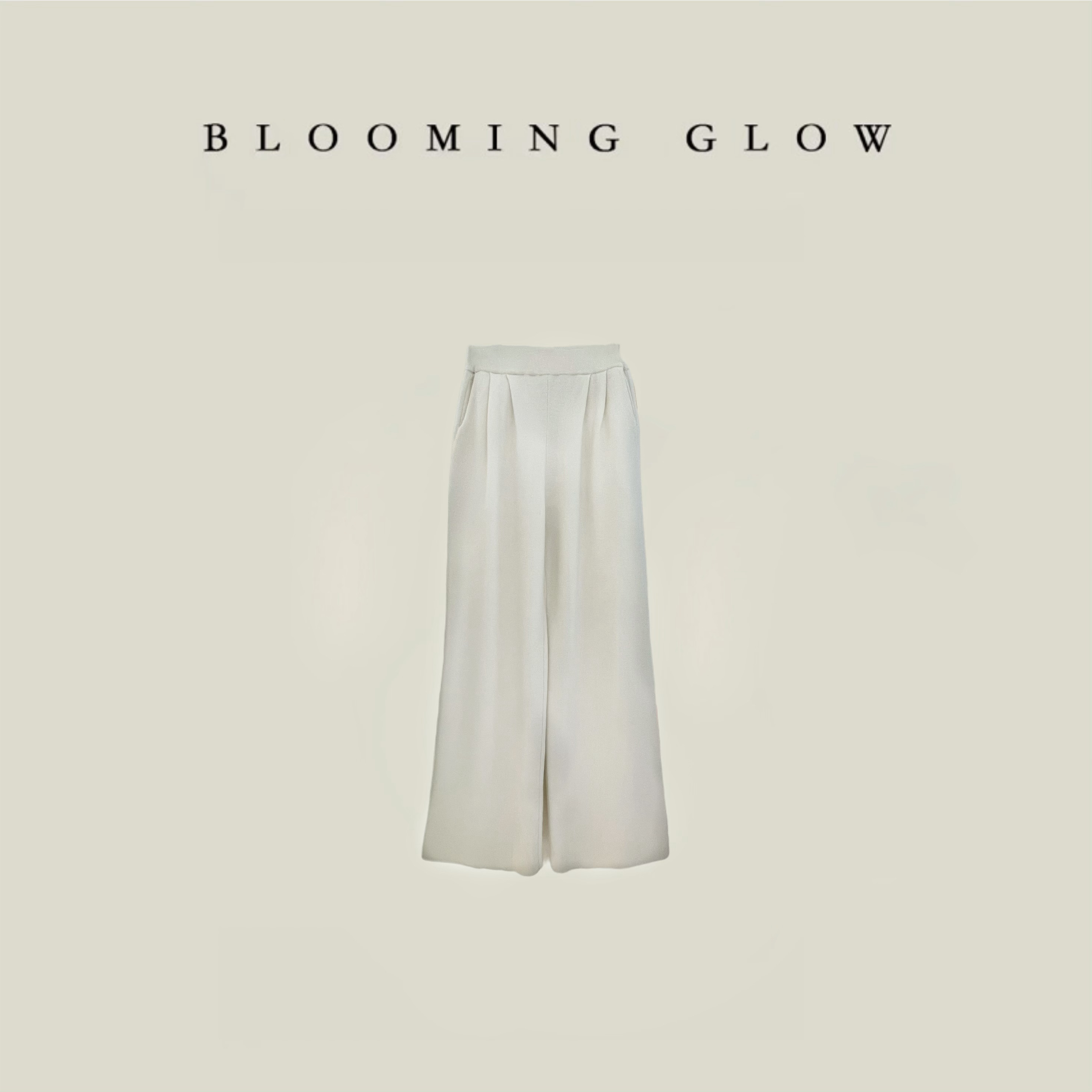 BLOOMING GLOW 西裤全毛系列 直筒裤 全绵羊毛长裤 可搭套装