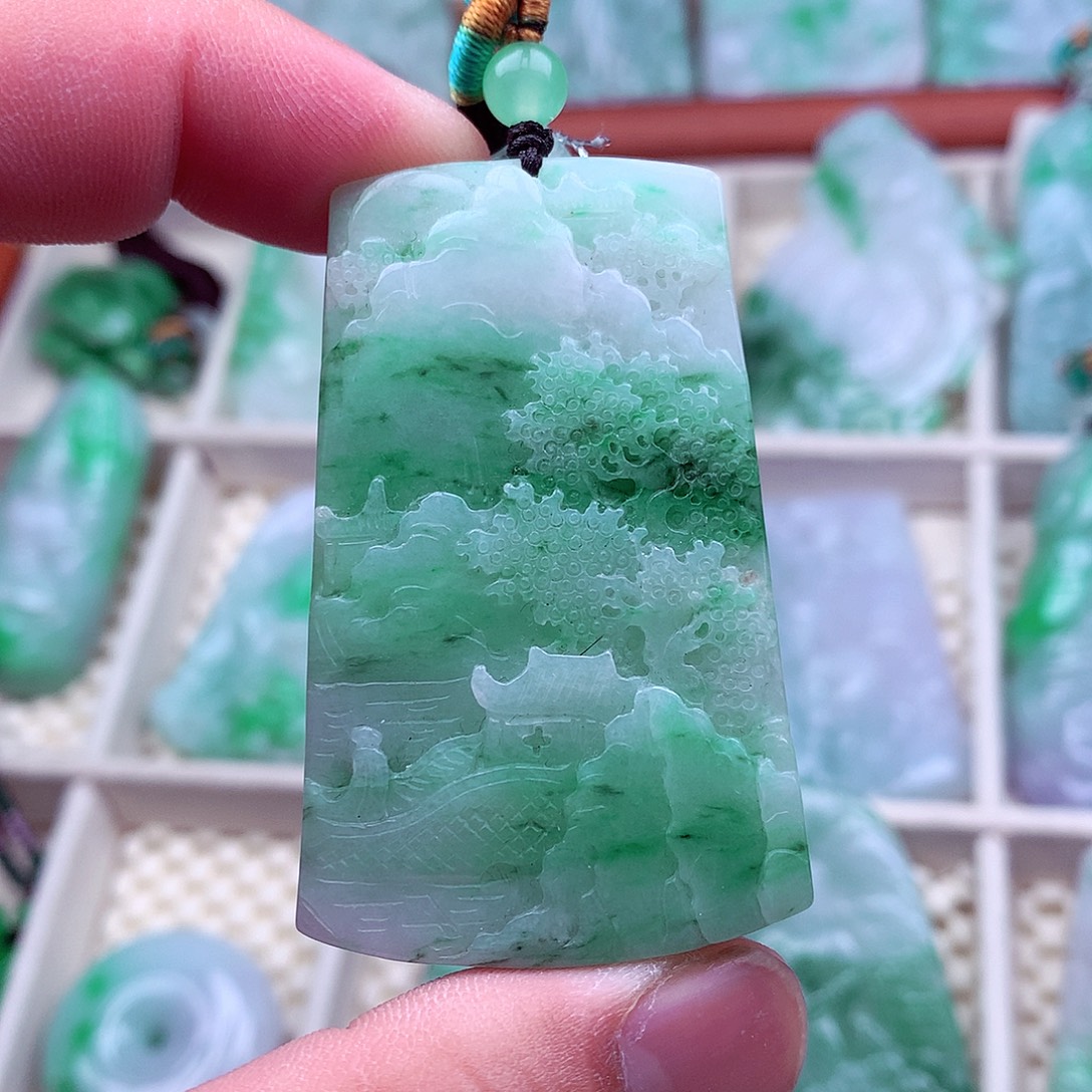 翡翠未镶嵌吊坠(不含链)