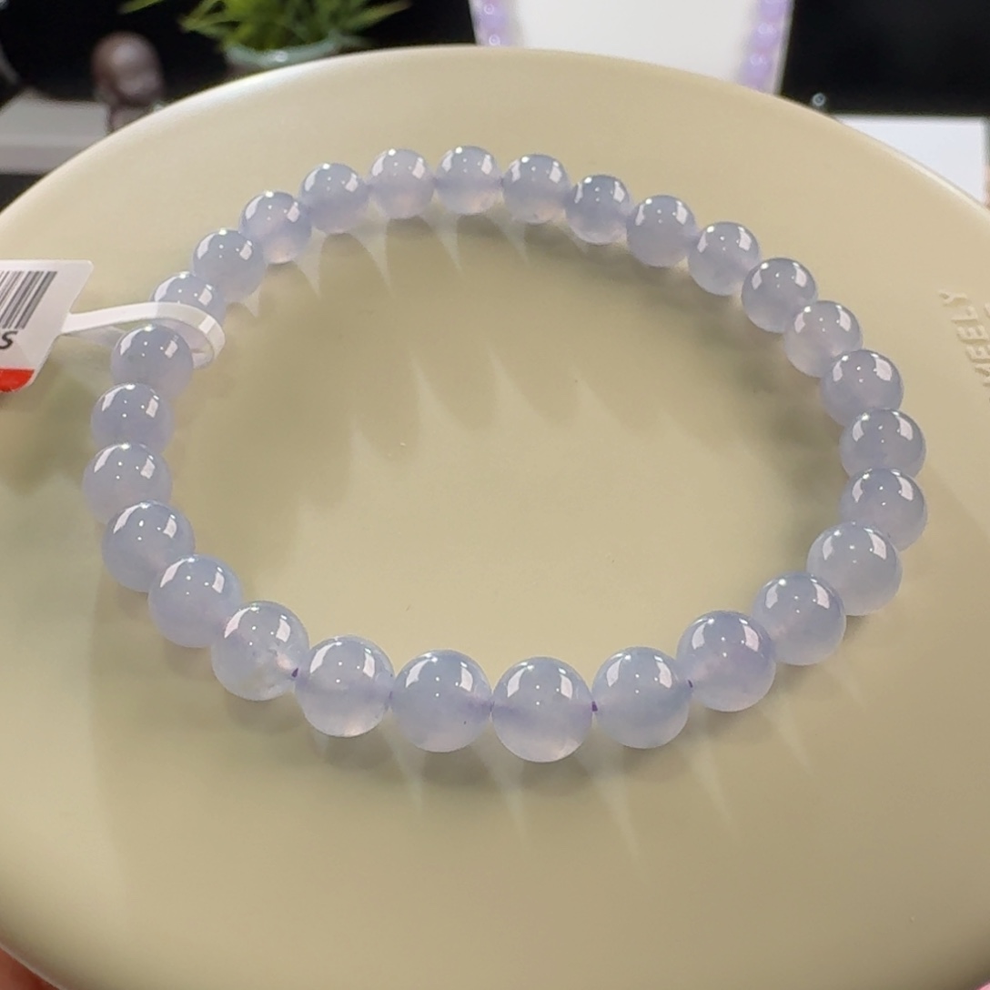 翡翠手链未镶嵌面*君冰紫单圈