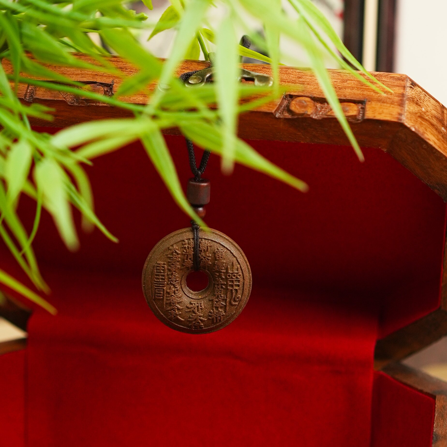 【山鬼花钱平安扣】桂花香牌 默认佩戴 精致天然设计