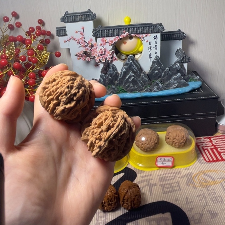 文玩核桃把件四座楼42