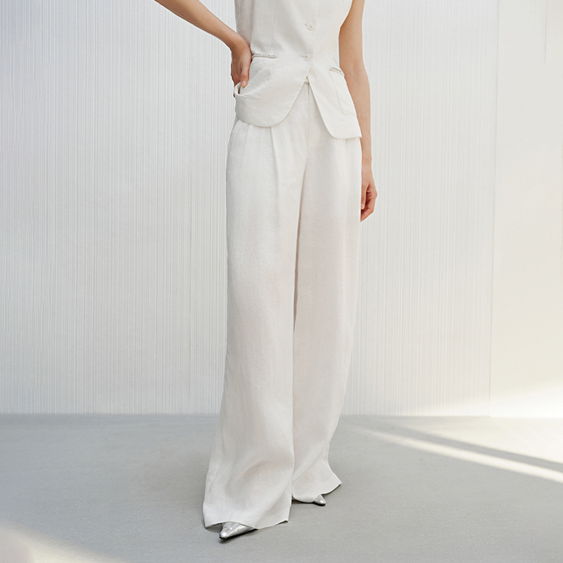 【裤子】【商场同款新品】舒适宽松西装裤 50413076