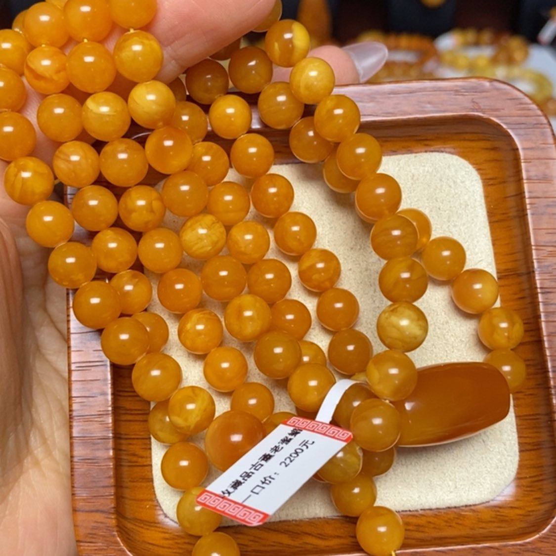 【闪购商品】未镶嵌蜜蜡手链手串