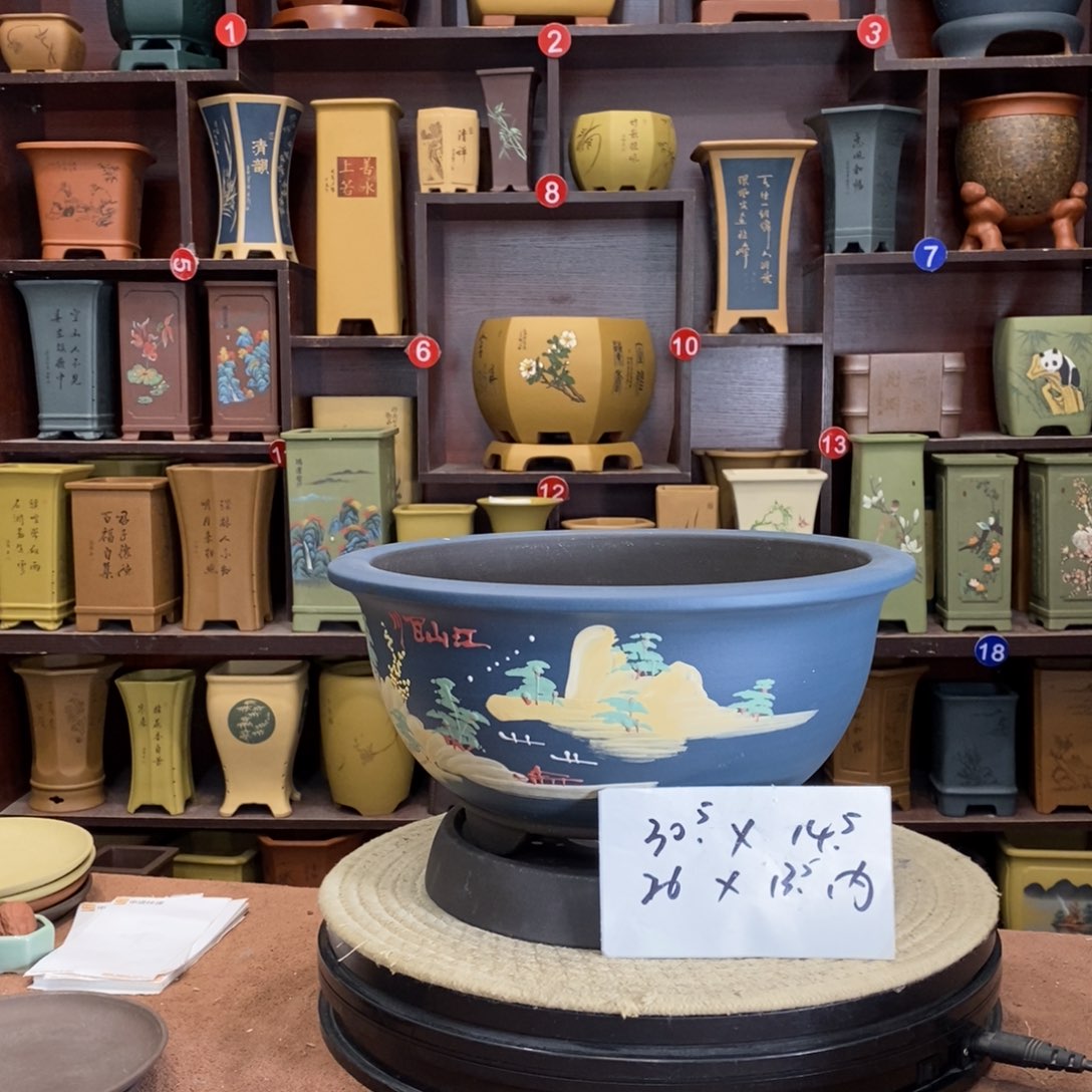 紫砂花盆紫砂花盆