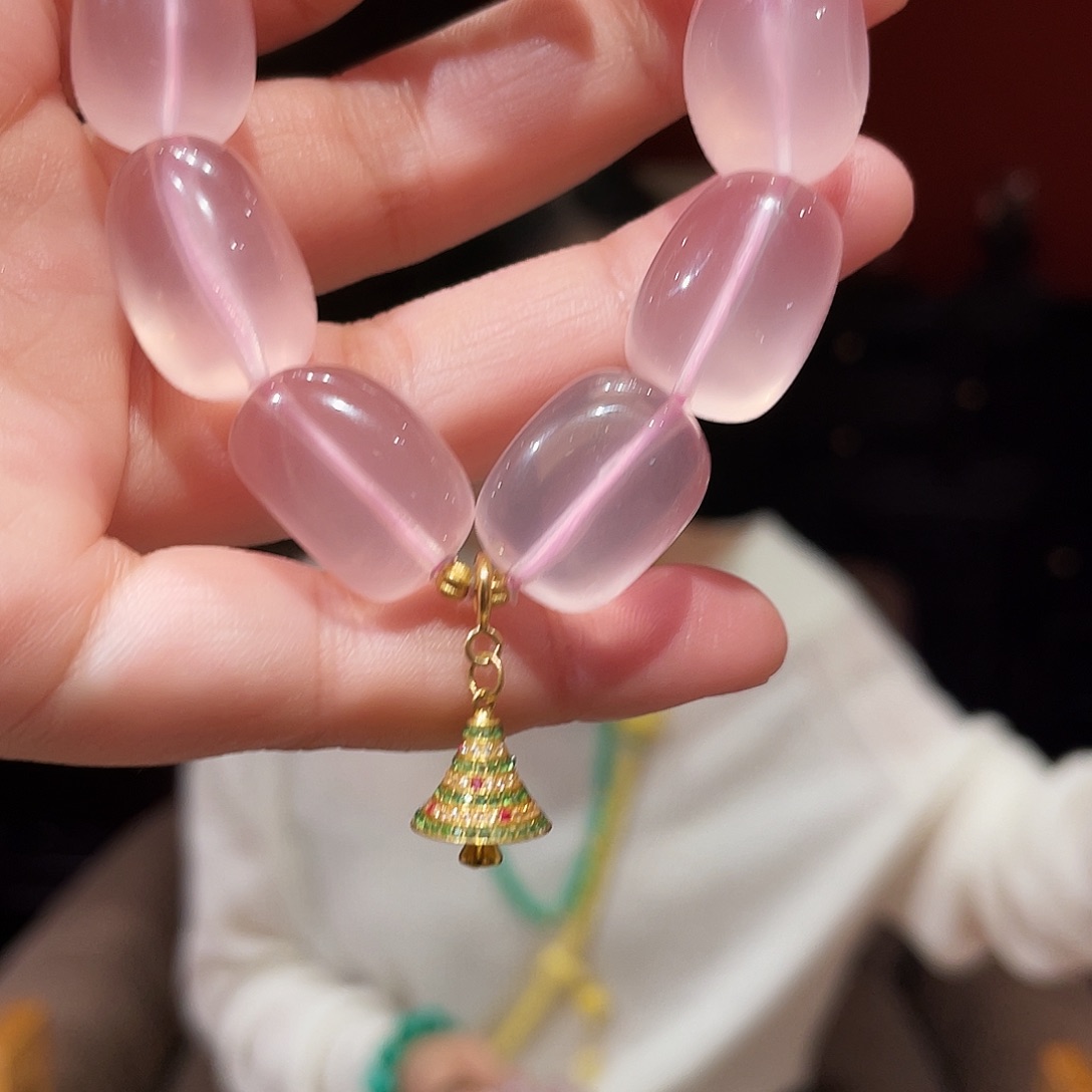 水晶手链未镶嵌粉水晶