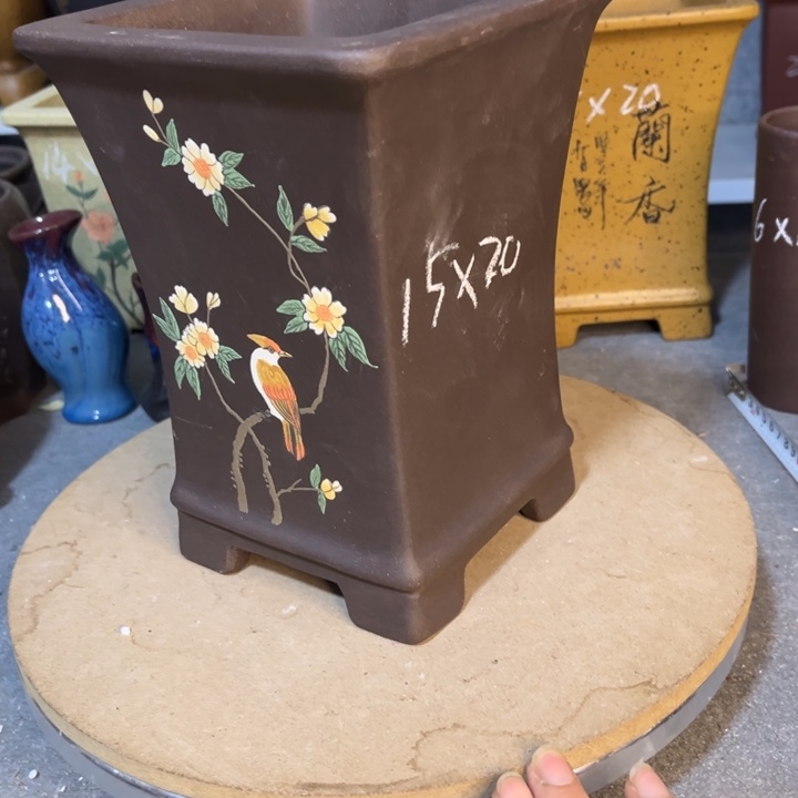 紫砂花盆紫砂花盆