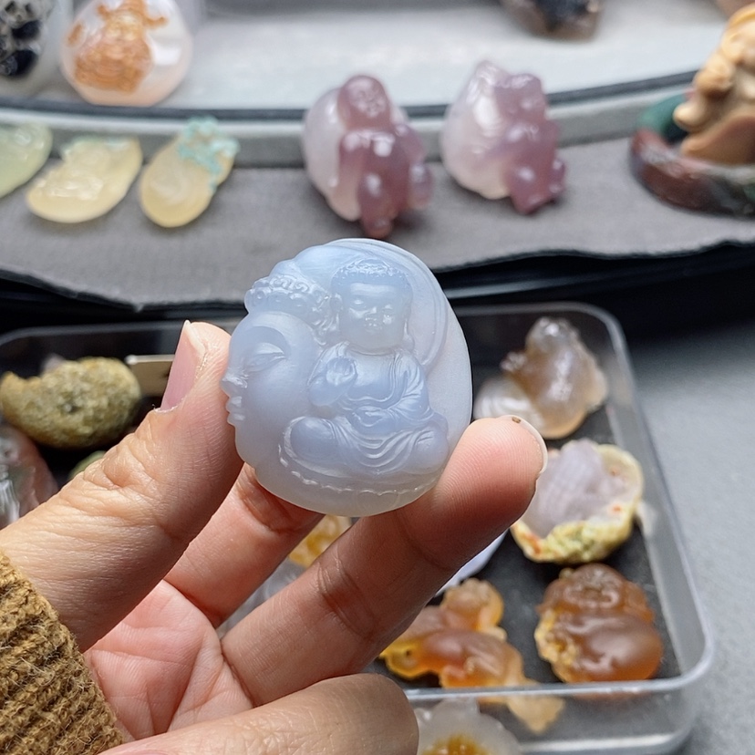 【闪购商品】未镶嵌吊坠定制玛瑙