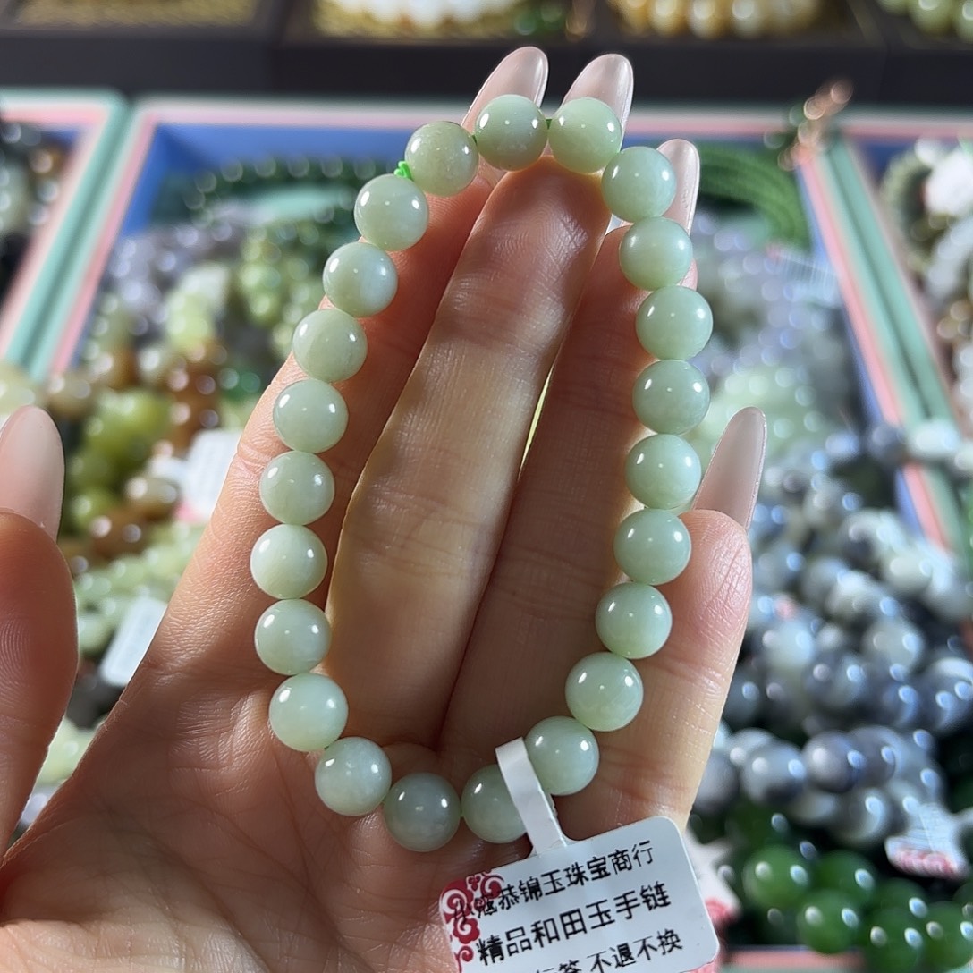 和田玉未镶嵌手链144