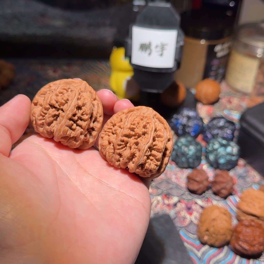 把件文玩核桃1388号46原装粗筋文玩核桃