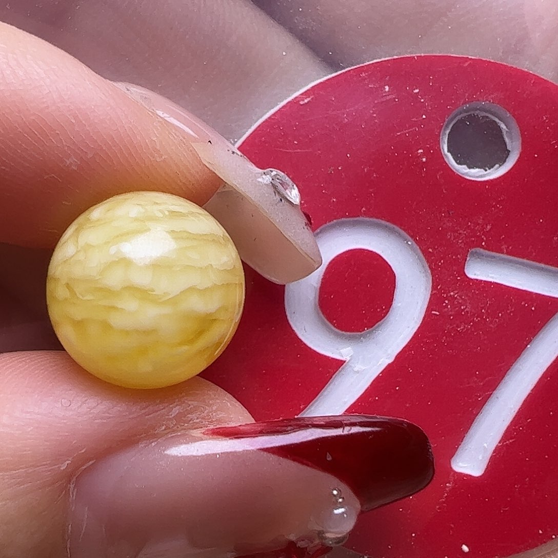 蜜蜡未镶嵌珠宝奇石楼**塘11mm圆珠