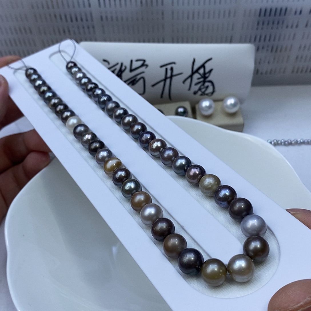 海水珍珠颈饰银S925镶嵌