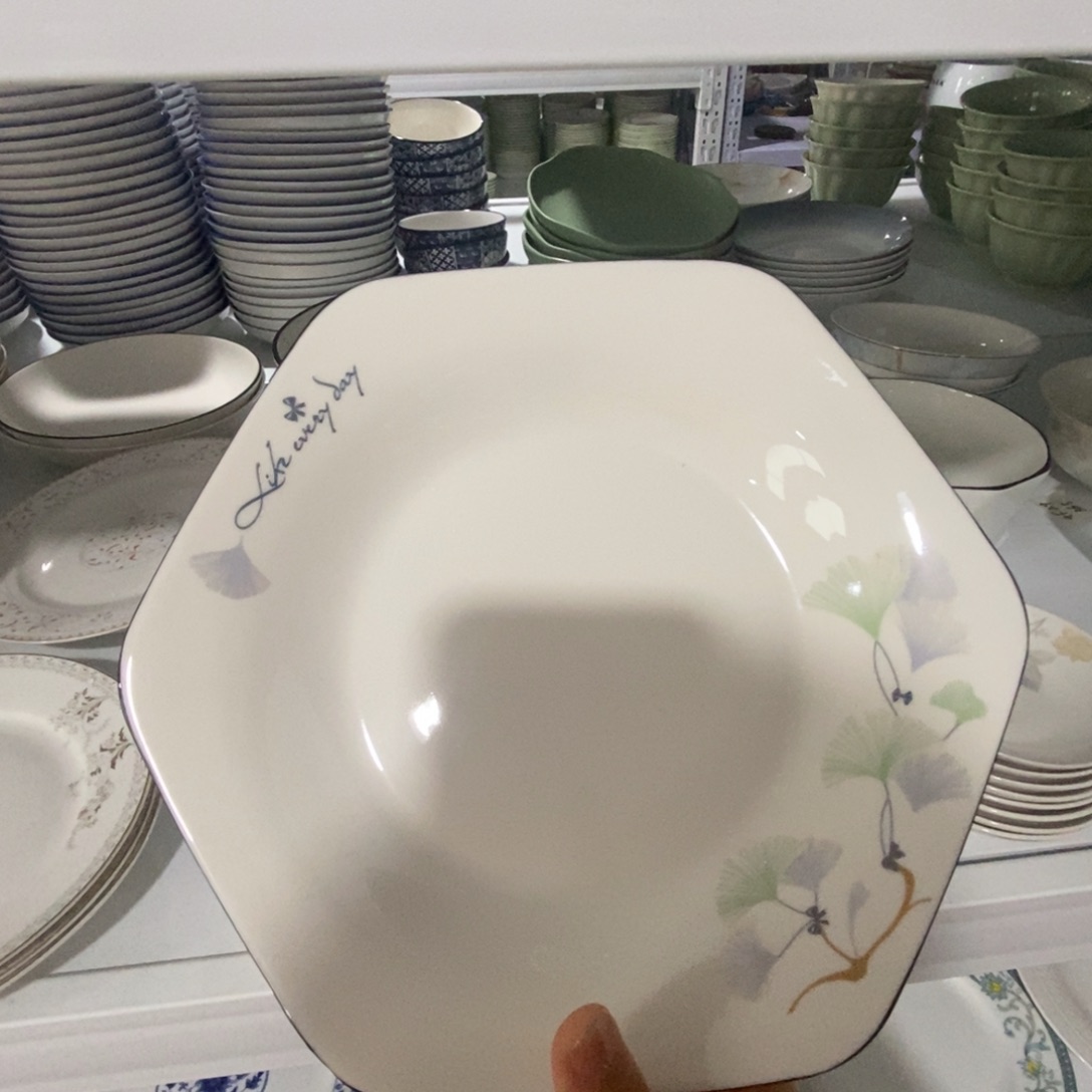 瓷6个8英寸盘子 福利活动不退不换