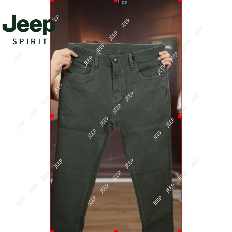 JEEPSPIRIT秋冬男厚款立体剪裁直筒裤牛仔裤高腰水洗设计师HC563