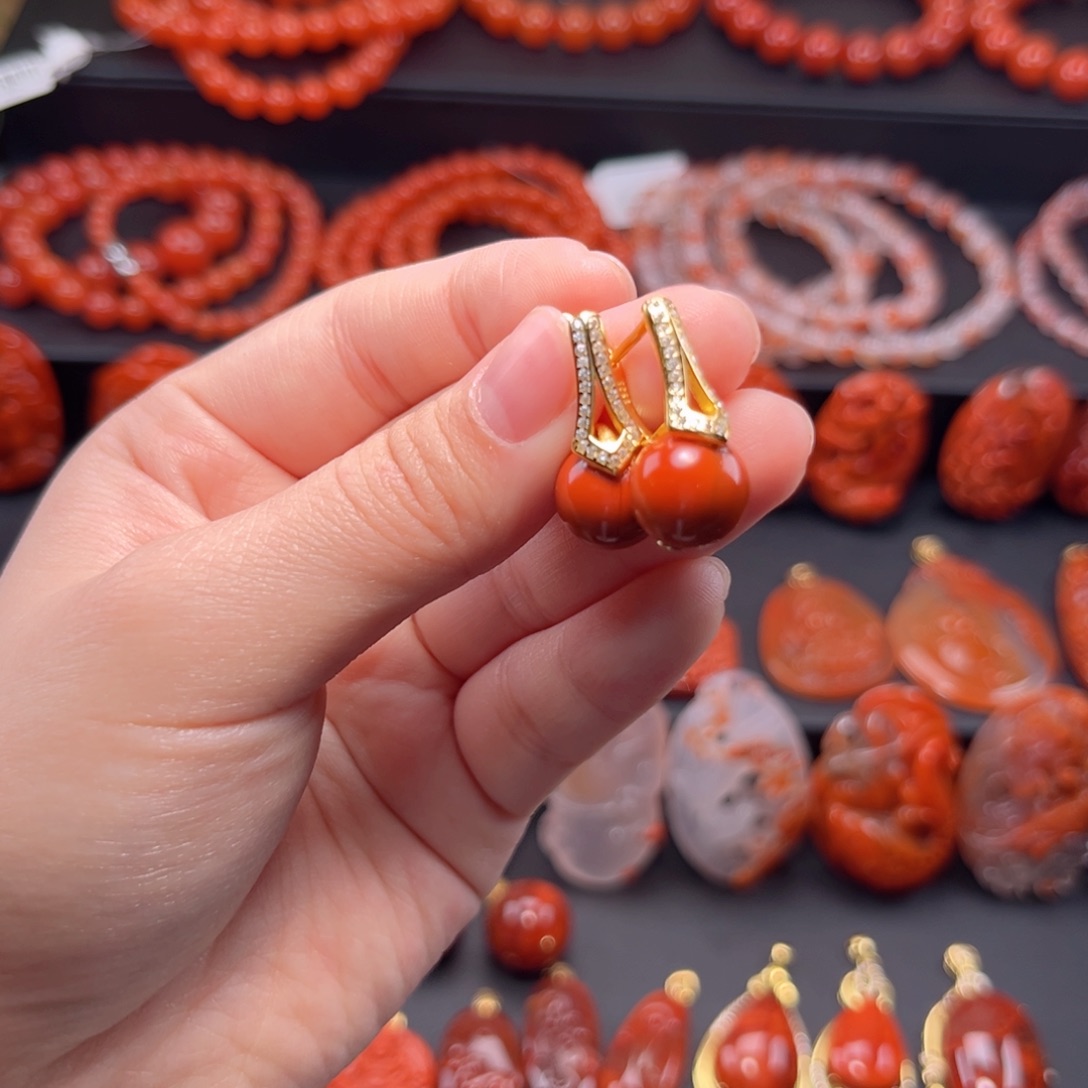 南红玛瑙南红银S925镶嵌