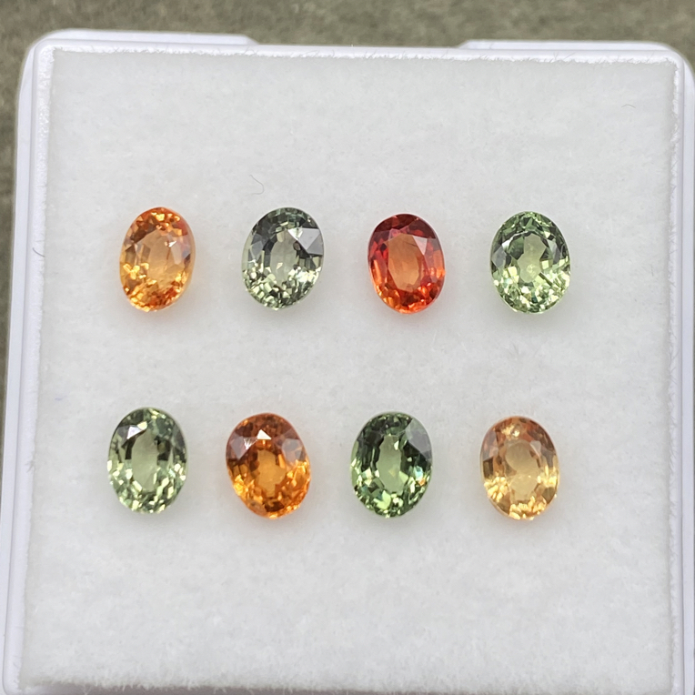天然斯里兰卡彩色蓝宝石3✖️4重2.48克拉