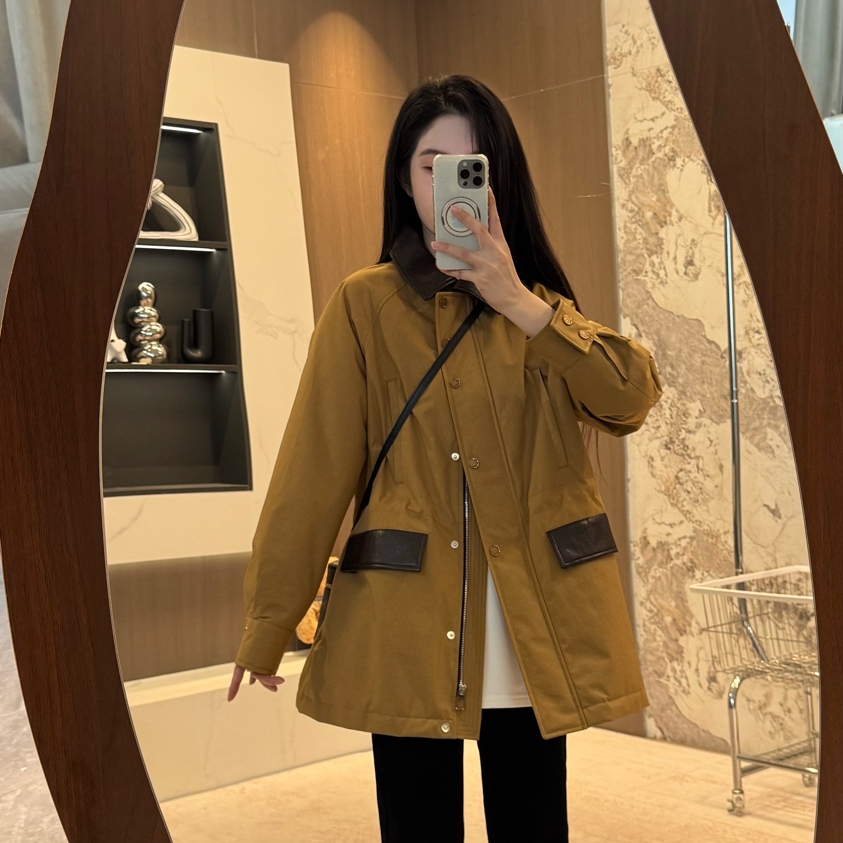 宿慕SUMU 90鹅绒休闲收腰翻领鹅绒服 10-2新品冬季保暖鹅绒服030