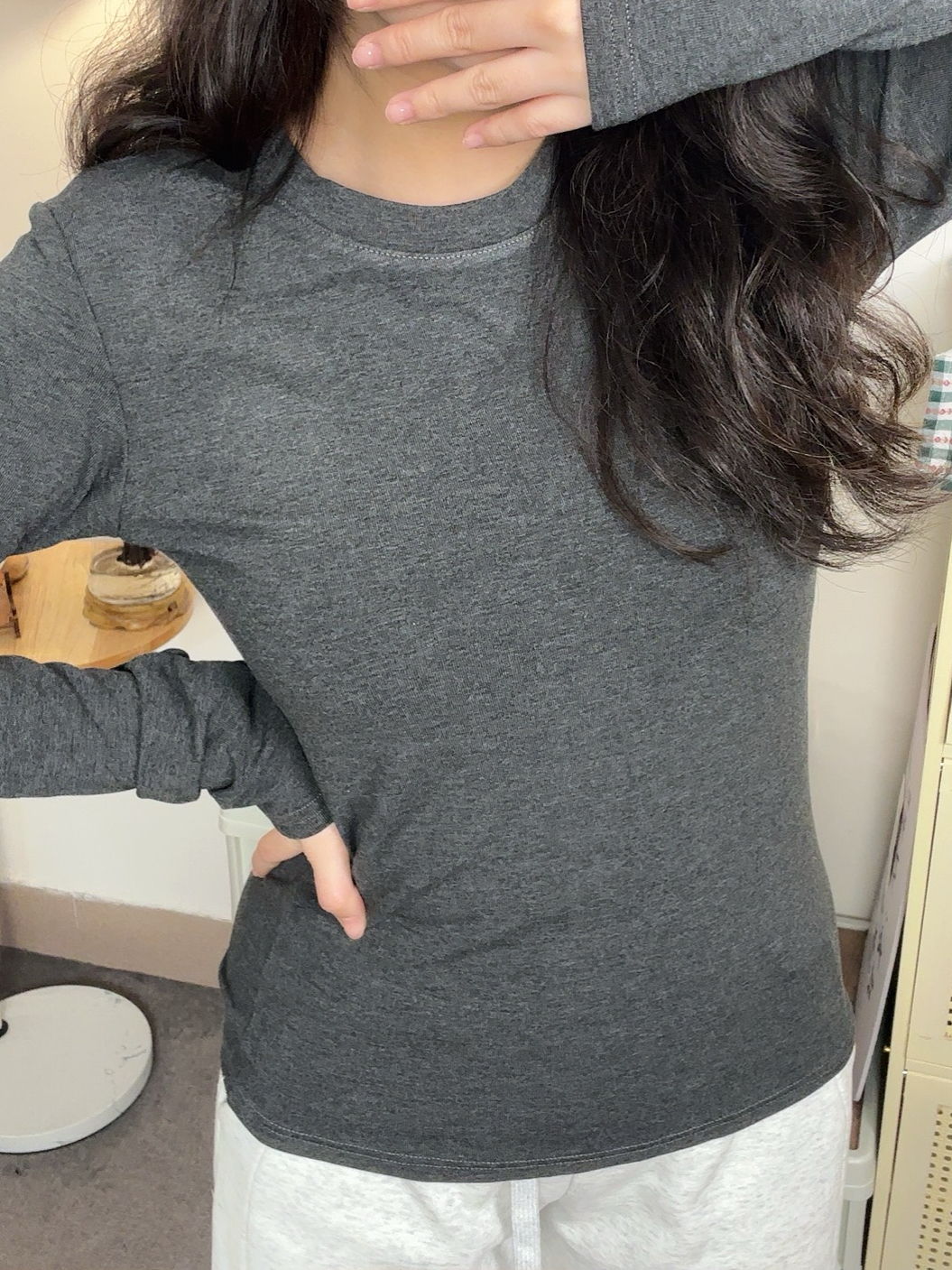 【圆领加绒上衣打底衫】2025新款加绒基础款上衣女