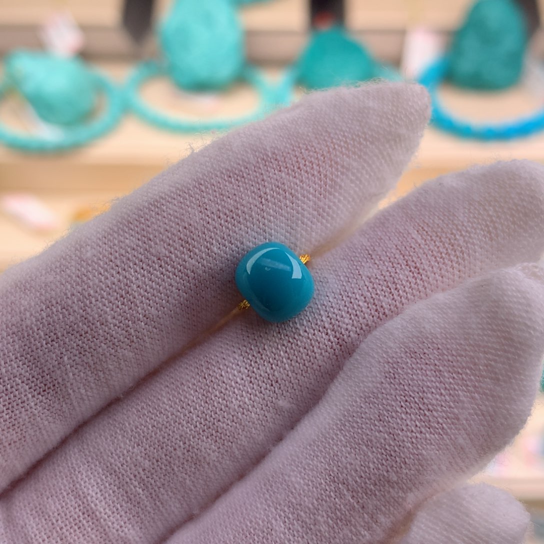 绿松石珠宝奇石未镶嵌8.4-7.1