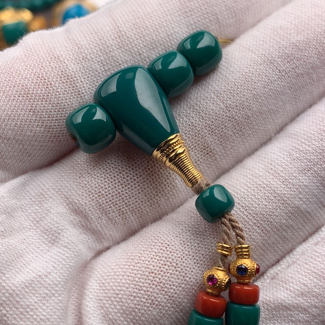 绿松石18K金镶嵌绿松石