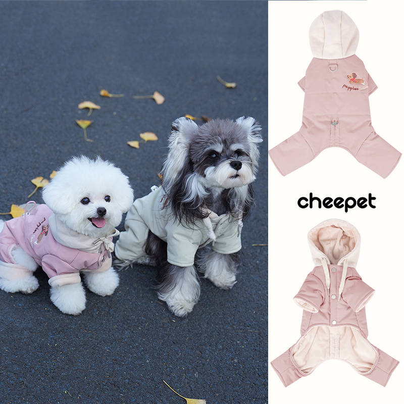 cheepet/趣派宠物秋冬保暖腊肠gogo四腿外出棉服