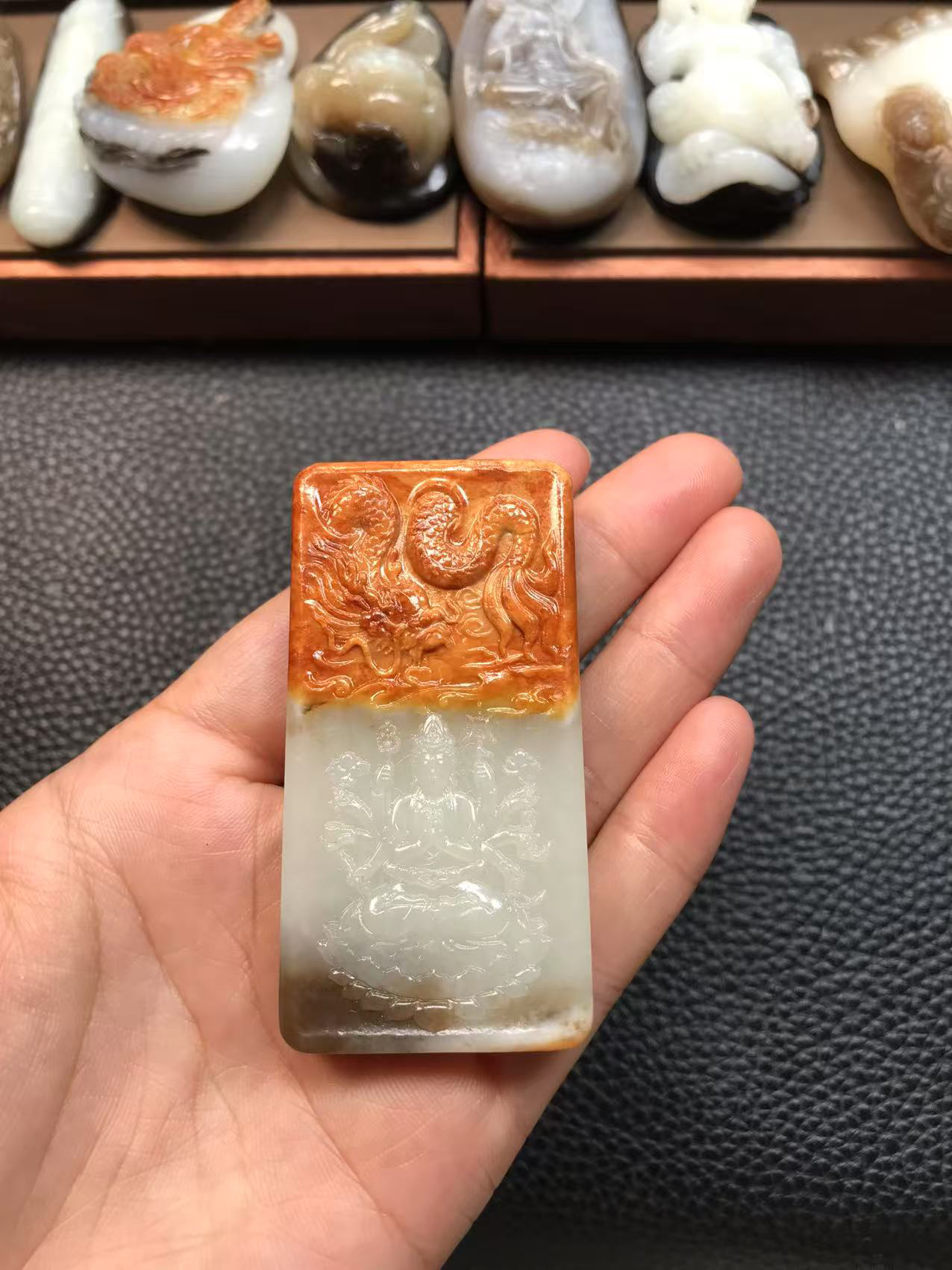 和田玉千手观音，实物漂亮