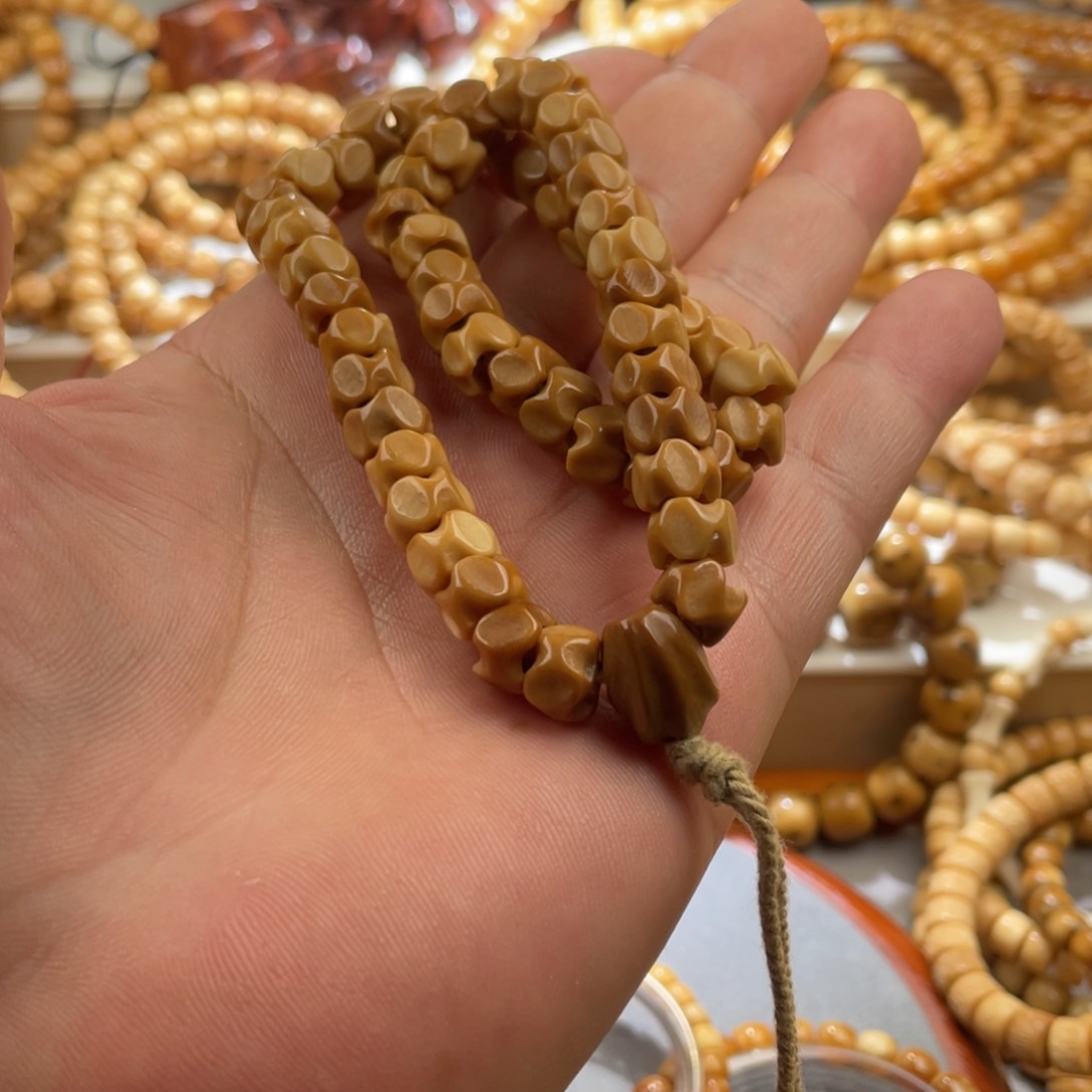 星月菩提手串平*老料10龙骨手串无染色无泡药