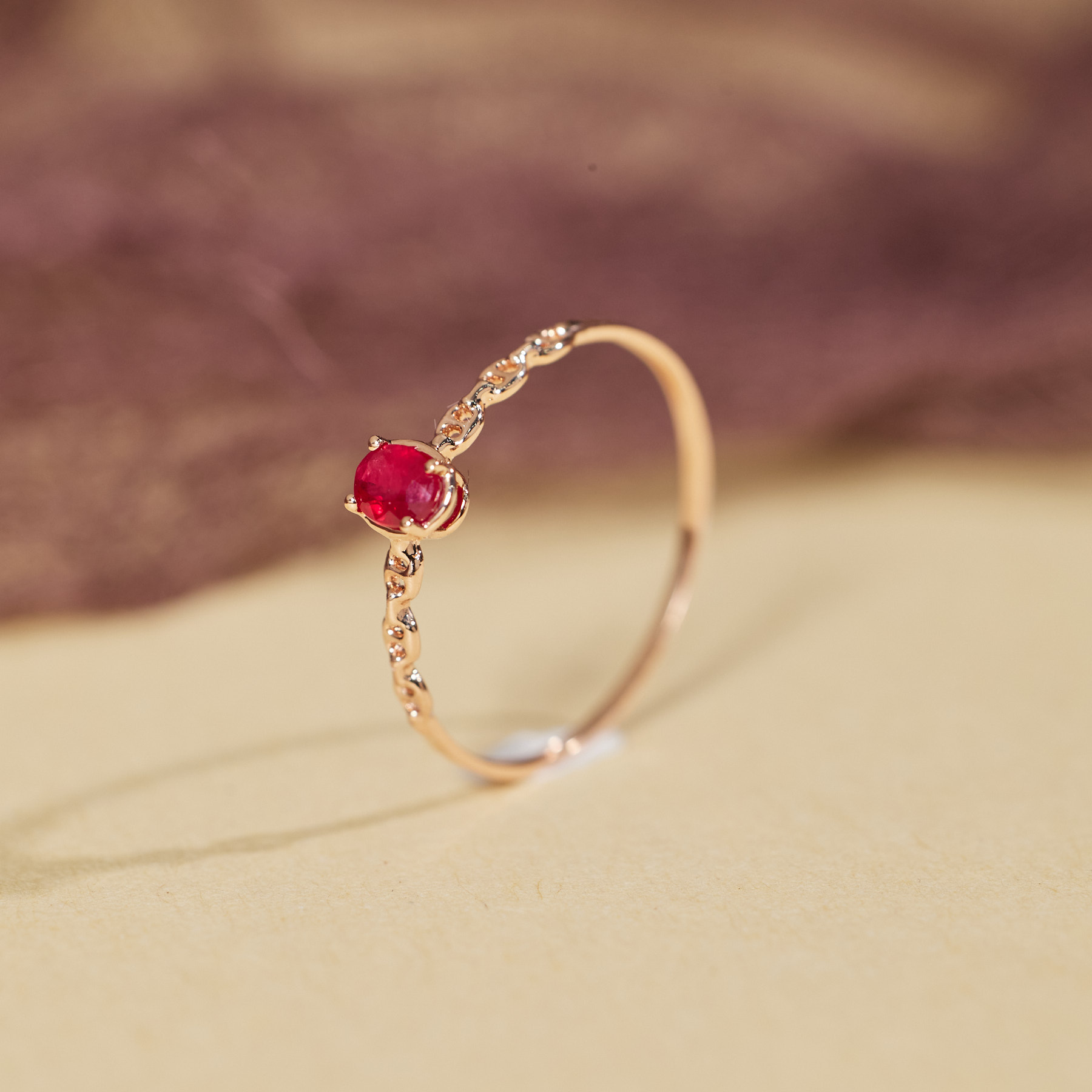 【歪歪】红宝石戒指*18K金镶嵌U8680