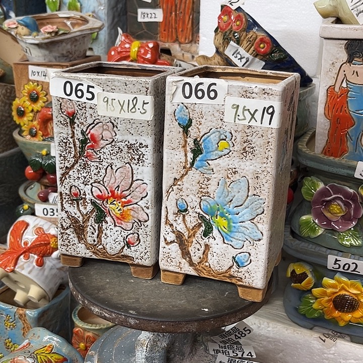 粗陶材质多肉花盆